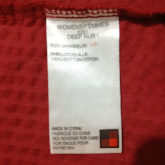 Woolrich Women's Large Cranberry Full-Zip 100% Wide Corduroy Jacket Pockets - Picture 13 of 14